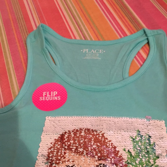 Girls 2 sided sequins flip top - Picture 4 of 6